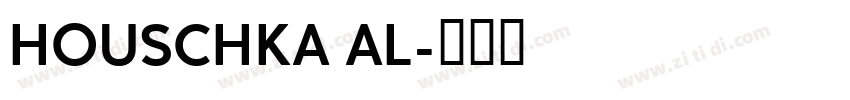 HOUSCHKA AL字体转换